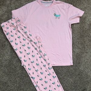 GOAT USA ice cream pajama pants and tshirt. Adult size medium.